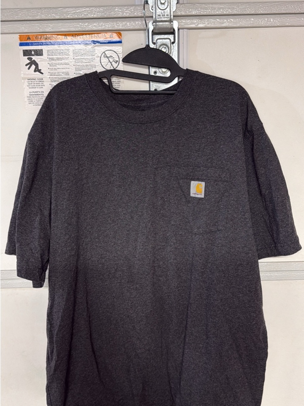 Carhartt Charcoal Pocket T-Shirt with Logo Patch
